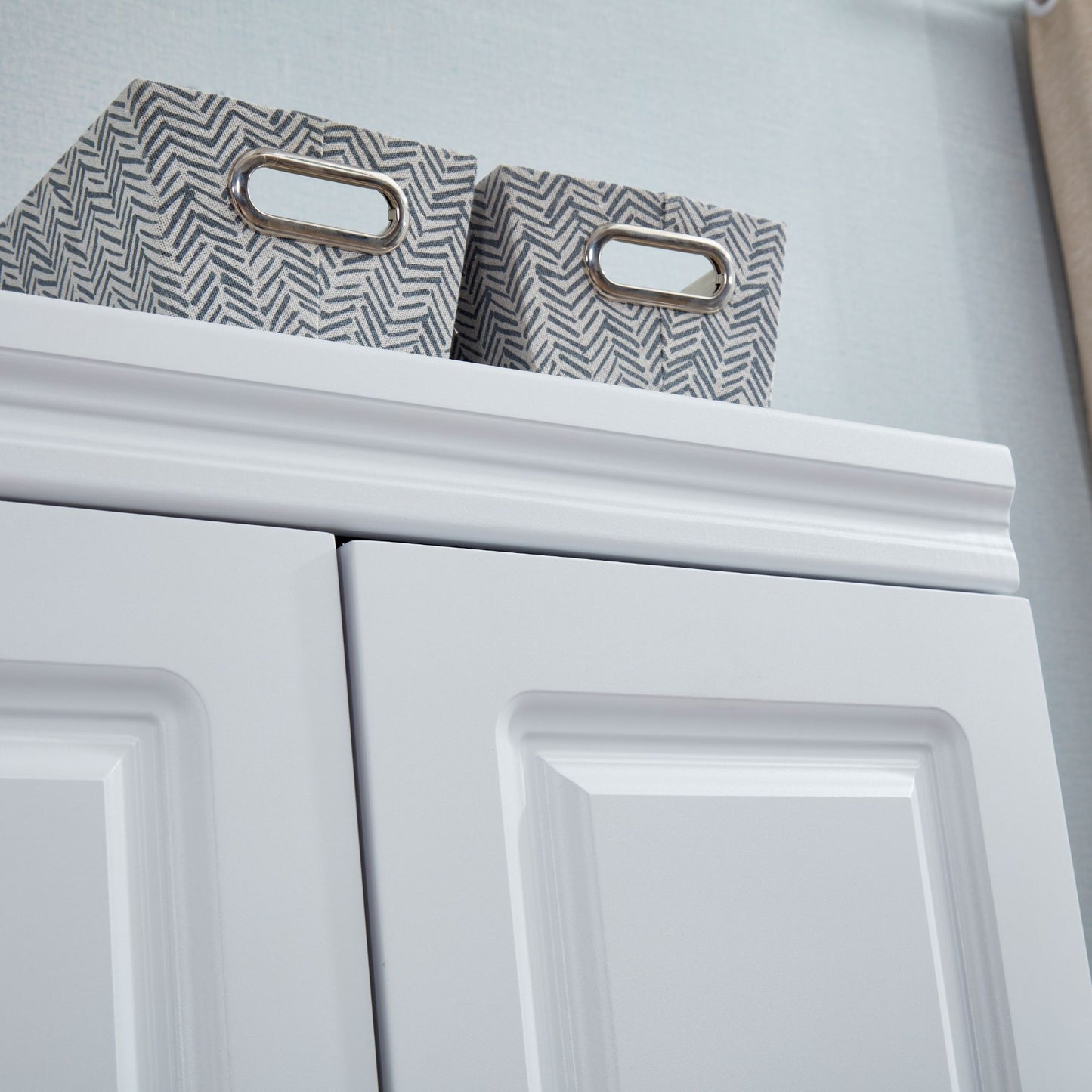 Morden 3 Door Armoire Wardrobe Closet, 2 Drawers Wooden Closet Wardrobe Cabinet for Large Capacity with Hanging Rod for Tall Cabinet Closet White